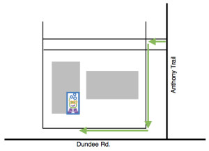 Entering 3000 Dundee